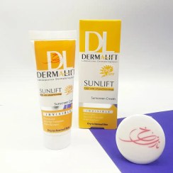 تصویر کرم ضد آفتاب غیر رنگی +SPF50 سانلیفت SUNLIFT درمالیفت DERMALIFT حجم 40 میلی لیتر 