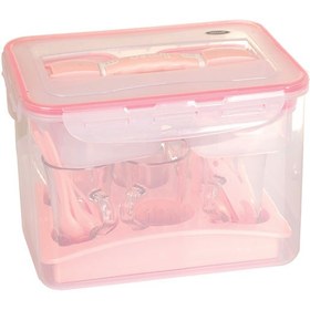 تصویر ست چای و صبحانه خوری ۶ نفره لیمون با ۲۰ تکه پلاستیکی 