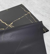 تصویر کاغذ ضدآب گل آرایی بسته ۲۰ برگی طرح دار مشکی مدل dls-04 