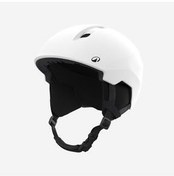 تصویر کلاه ایمنی اسکی سفید مردانه و زنانه بزرگسالان مات PST 500 دکتلون Decathlon 