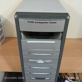 تصویر کیس کامپیوتر نقره ای مدل K-N-TVM-P4 