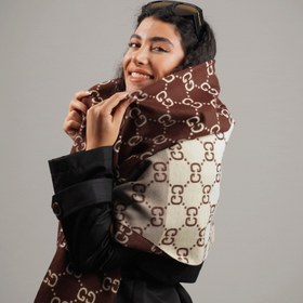 تصویر شال دو رو طرح گوچی 