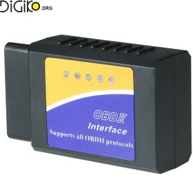 تصویر دستگاه دیاگ خودرو وایرلسOBDII ELM327مینی تک 