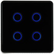 تصویر کلید چهار پل Zigbee مدل curve 