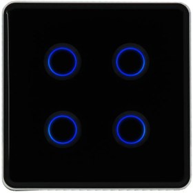 تصویر کلید چهار پل Zigbee مدل curve 