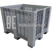 تصویر باکس پالت پلاستیکی دورباز Open-plastic-pallet-box