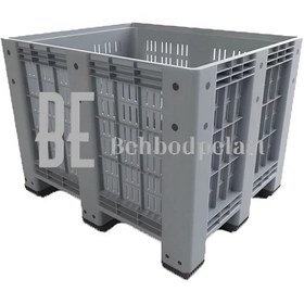 تصویر باکس پالت پلاستیکی دورباز Open-plastic-pallet-box