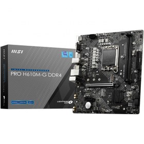 تصویر مادربرد ام اس آی ا MSI PRO H610M-G DDR4 LGA 1700 Motherboard MSI PRO H610M-G DDR4 LGA 1700 Motherboard