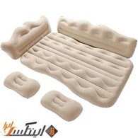 تصویر تشک داخل ماشین مجهز لاکچری car air bed کرم luxury car air bed A084