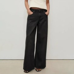 تصویر شلوار جین واید لگ زنانه منگو 