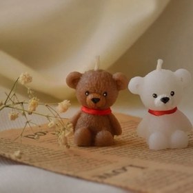 تصویر شمع تدی خرس مناسب گیفت جشن تولد و عروسی 