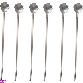 تصویر نی شربت خوری مدل Stt-49 بسته 6 عددی 