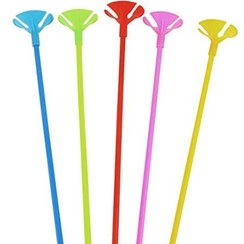 تصویر نی و گل رنگی بادکنک لاتکس 