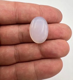 تصویر عقیق شیری یمنی | با طبع لامپی و رنگ ویژه کد G۰۸۶ Agate