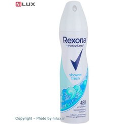 تصویر اسپری زنانه رکسونا شاور فرش 48 ساعته حجم 200 میل Rexona shower fresh 48h for women Spray 200ml