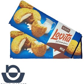 تصویر کوکی شکلاتی روشن لاویتا با مغز کرم شکلاتی 127 گرم ROSHEN LOVITA Soft Cream Cookies