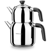 تصویر کتری و قوری کرکماز مدل A079-01 ظرفیت ۳ لیتر استیل ضد زنگ 