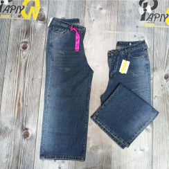 تصویر شلوار جین واید لگ آبی وسط 521551 Mid blue wide leg Royal jeans