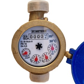 تصویر کنتور آب وارداتی سایز 3/4 و 1/2 بمارک B METERS 