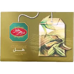 تصویر چای سبز کیسه ای با طعم هل سحرخیز 20عددی 
