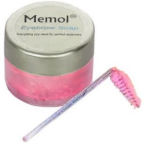 تصویر صابون ابرو تقویت کننده همراه با فرچه مناسب ممول Memol Eyebrow Soap