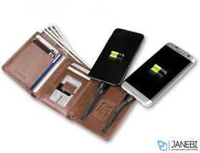 تصویر پاور بانک و کیف چرمی Zhuse ZS-PB-018 4000mAh Power Bank And Leather Bag 