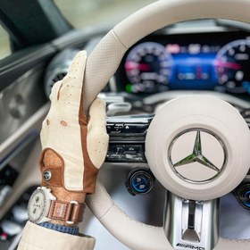 تصویر دستکش مدل رانندگی مدل جیر G07 - قهوه‌ای شتری - 11.5 