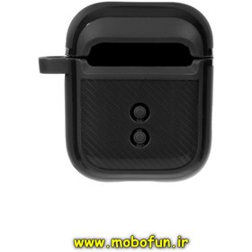 تصویر کیس Airpods 1 - Airpods 2 ایرپاد اورجینال طرح کربن Spigen Durapro Flex 