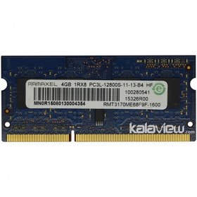 خرید و قیمت رم لپ تاپ رامکسل 4GB مدل DDR3L باس 1600MHZ/12800 چین ...