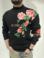 تصویر دورس سه نخ پنبه مردانه پارچه ترک مشکی طرح خفن و خاص 