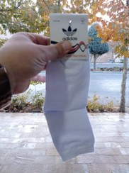 تصویر جوراب نیم‌ساق سفید اعلا 
