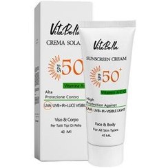 تصویر کرم ضد آفتاب SPF50 ویتابلا حجم 40 میلی لیتر Vitabella Sunscreen Cream SPF50 40ml