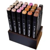 تصویر ماژیک راندو تاچ دوهو مدل طیف پوست r0t Edition بسته 24 عددی به همراه استند 