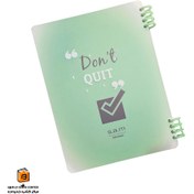 تصویر دفتر کلاسوری 100 برگ جلد شفاف کریستالی پینترستی پیوت سم Sam Pivote Notebook