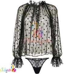 تصویر لباس خواب توری کاور مایو و کاور لباس زیر p1005 underwear cover