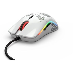 تصویر موس Glorious Model O Minus Glossy سفید سیمی 