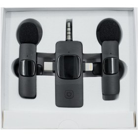 تصویر میکروفون یقه ای بی سیم مدل K15 K15 Wireless Coollar Microphone