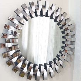 تصویر آینه خورشیدی دایره استیل نقره‌ای 