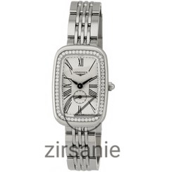 تصویر ساعت مچی زنانه لونژین نگین دار Longines Equestrian Steel Diamonds Silver White 