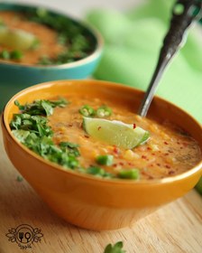 تصویر سوپ سبزیجات و جو 