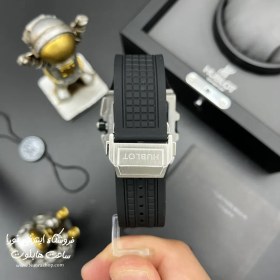 تصویر ساعت هابلوت مربع نقره ای Hublot Square Bang هابلوت ( Hublot )