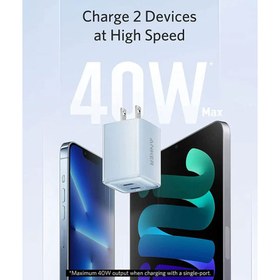 تصویر شارژر دیواری 40 واتی انکر مدل Anker A2038L21 Anker A2038L21