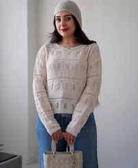 تصویر بافت کرم ساده ترک طرح یلدیز 