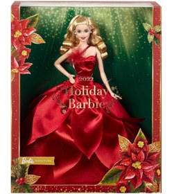 تصویر عروسک تعطیلات باربی سیگنچر برند barbie Barbie Signature Holiday Doll