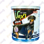 تصویر کنسرو پته ای سگ وکسی طعم گوشت مرغ و سیرابی 800 گرمی VEXI dog With chicken & trip 800 ML