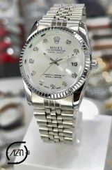 تصویر ساعت مچی رولکس نقره ای مدل Rolex silver series Datejust | Datejust 