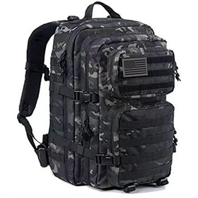 تصویر OMIRA Military Tactical Backpack, 45L Large Army 3 Day Assault Pack, Molle Backpack, Emergency Pack, Travel Mountaineering Bag, Hiking Backpacks Ideal for Camping, Hunting, Hiking, Outdoor Adventure 
