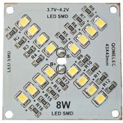 تصویر ال ای دی SMD توان 8 وات 3.7 الی 4.2 ولت سفید مهتابی 