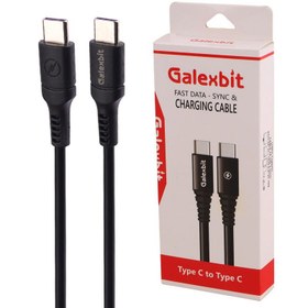 تصویر کابل تبدیل فست شارژ Galexbit Type-C to Type-C 3A 1m Galexbit Type-C to Type-C 3A 1m Fast Charging Cable