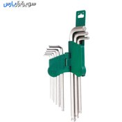 تصویر ست آچار آلن هنس مدل 16772 ظرفیت ۹ عددی 